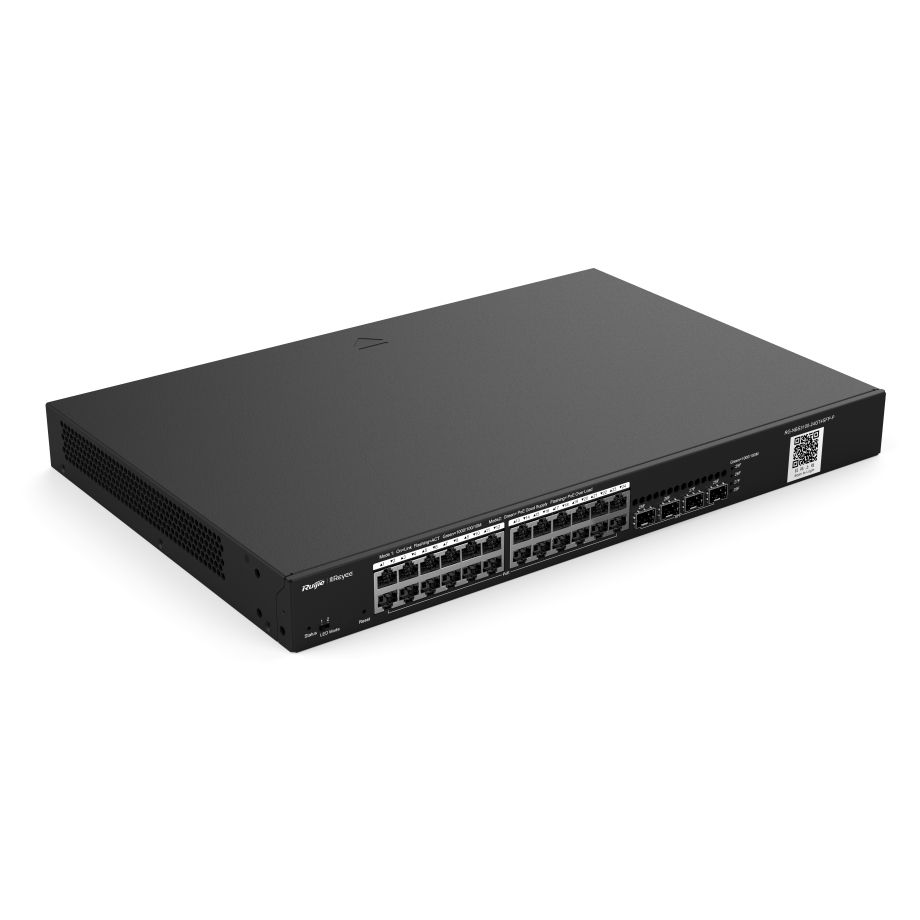 Reyee 28-Port Gigabit Layer 2 verwalteter PoE Switch